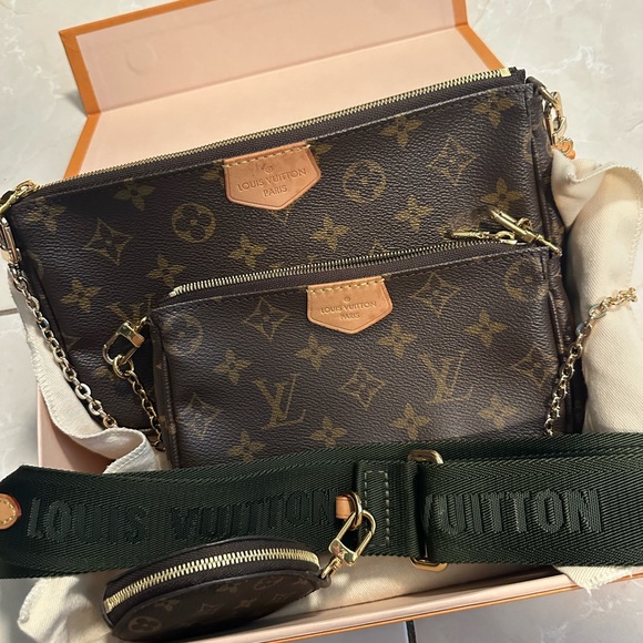 Louis Vuitton Multi Pochette Accessoires Shoulder Bag Brown Canvas - Picture 2 of 10